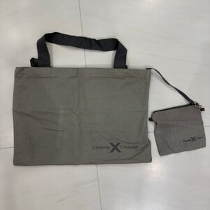 Celebrity Cruises Gray‎ Canvas Tote Bag with Matching Pouch
